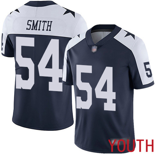 Youth Dallas Cowboys Limited Navy Blue Jaylon Smith Alternate #54 Vapor Untouchable Throwback NFL Jersey